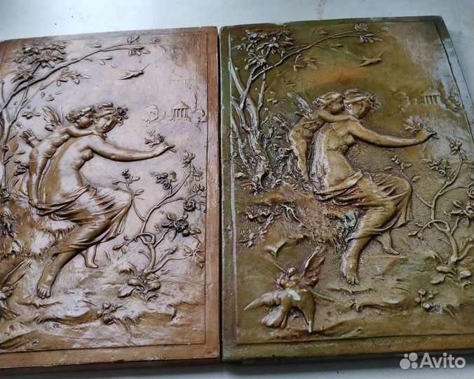 Гипсовое панно барельеф