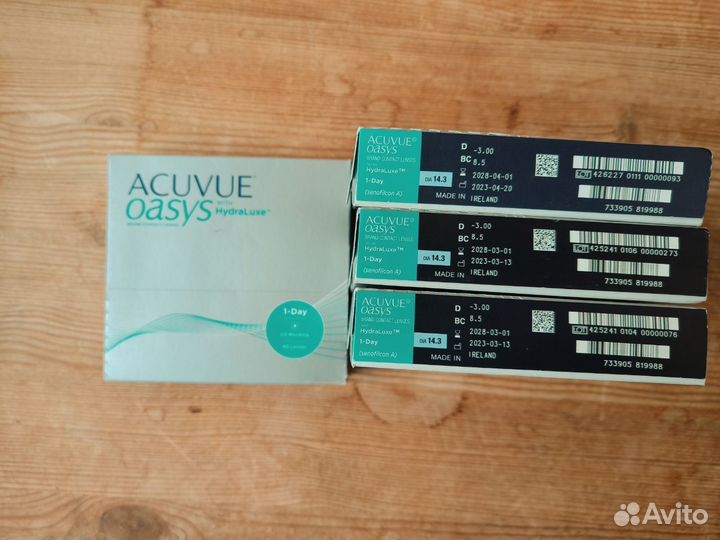 Контактные линзы acuvue oasys 90 шт., R 8,5, D -3