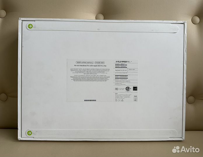 Macbook Pro 16 2023 M3 Pro 18Gb 512Gb Silver MRW43