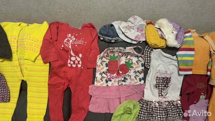 Пакет вещей на девочку 80 86 92