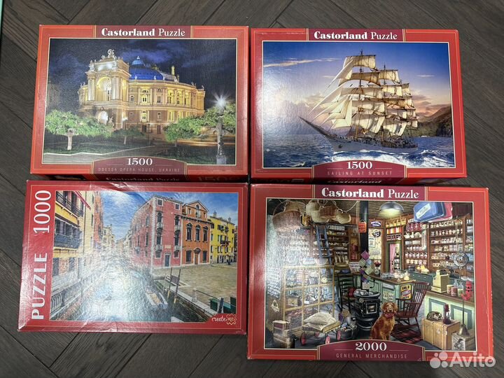 Пазлы 500, 1000, 1500, 2000 деталей