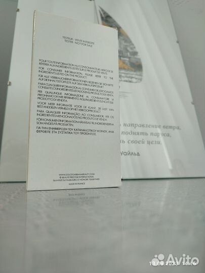 Туалетная вода оригинал тестер dolce & gabbana K