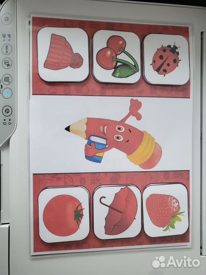 Игры на липучках для детей (изучаем цвета)