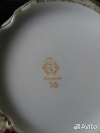 Немецкий чайнo-кофейный фарфор гдр 19 предметов