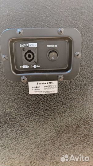 Басовый кабинет Bassta410E
