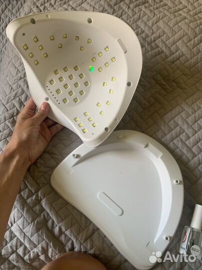 Лампа для ногтей sun x5 почти новая+ гель лаки