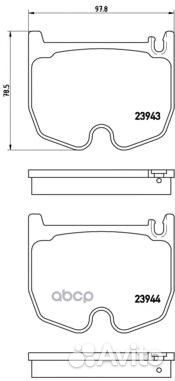 Колодки тормозные дисковые перед P50062 Brembo
