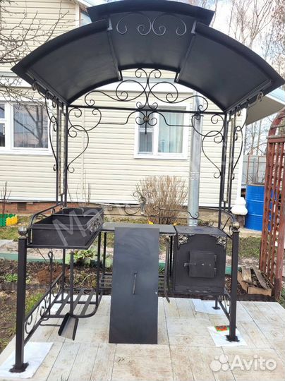 Мангал в стиле лофт