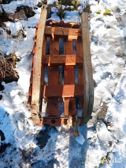 Санки деревянные
