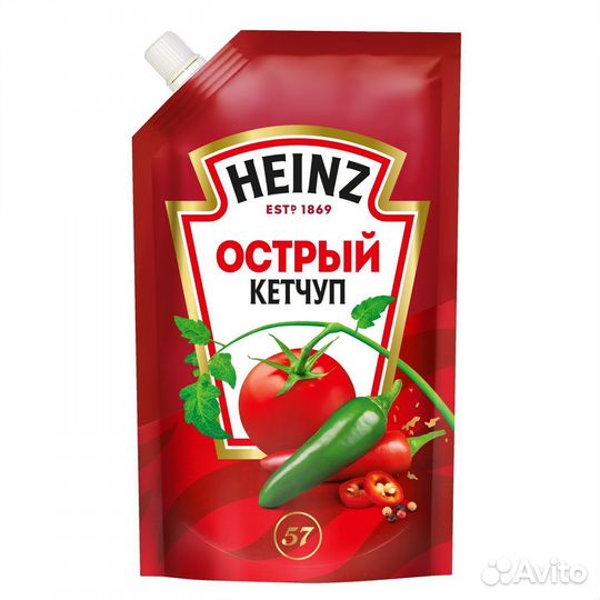 Кетчуп heinz Томатный Острый 350 г