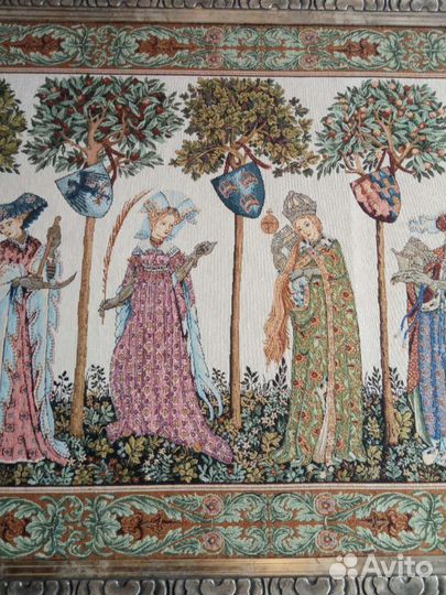 Французский гобелен замок Ла Манта