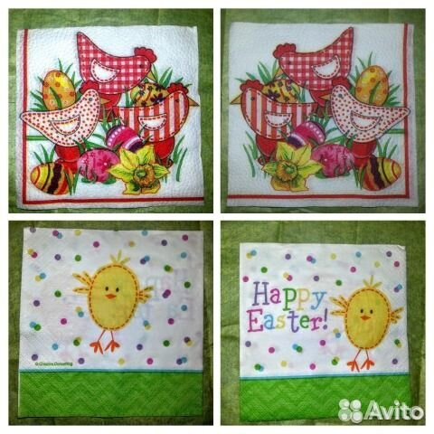 Салфетки весна. Пасхальные. Орнамент