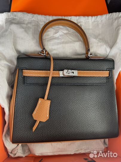 Сумка hermes kelly 25 togo silver
