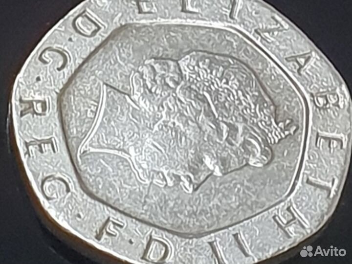 Монета Великобритании 20 пенсов 1998 год