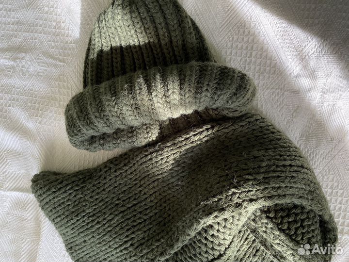 Комплект шапка и шарф женские