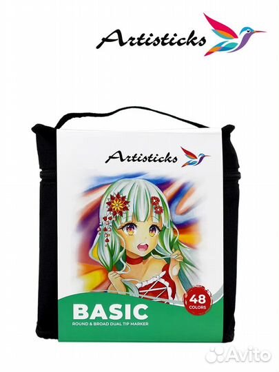 Спиртовые маркеры Artisticks basic 48 шт в сумке