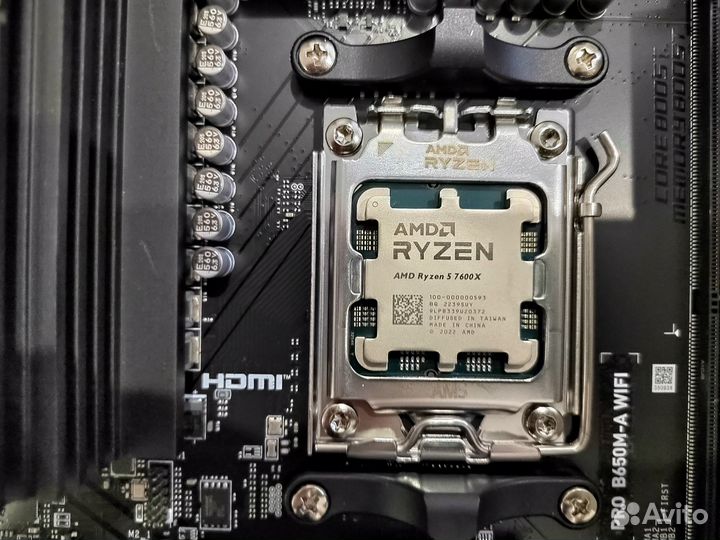 Комплект MSI PRO B650M-A wifi+Ryzen 5 7600X+32 Гб