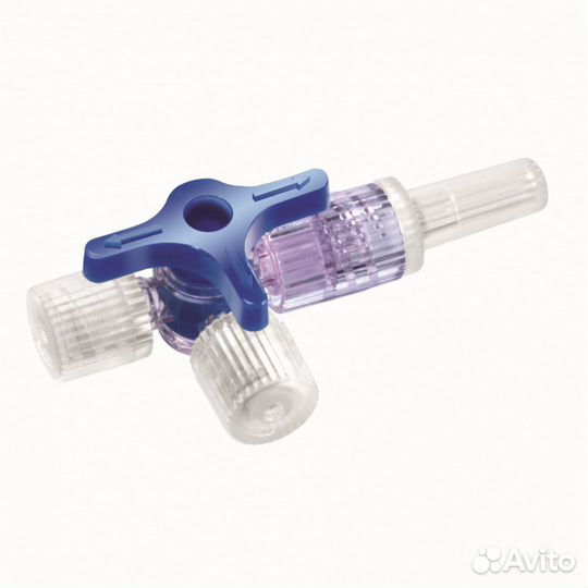 Краник трехходовый для инфузионных магистралей на