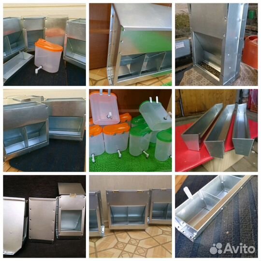 Кормушки для кур и кроликов, брудеры