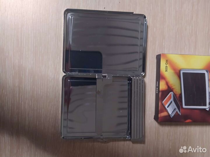 Портсигары с зажигалкой нержавеющей