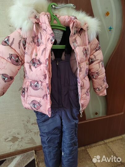 Зимний костюм для девочки 86