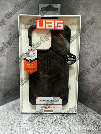 Чехол Uag Monarch Pro для iPhone15promax Carbon