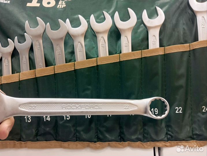 Набор ключей RockForce 6-24 mm, 16 пр