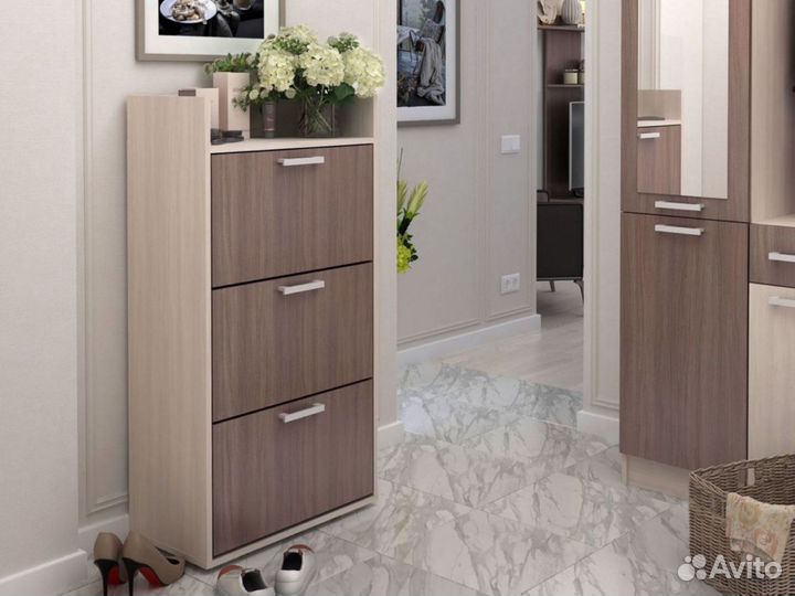 Обувница дели №2 шимо светлый/шимо темный