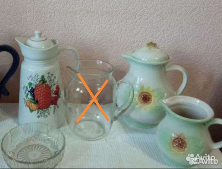 Кувшины. Вазы для фруктов. Стопки