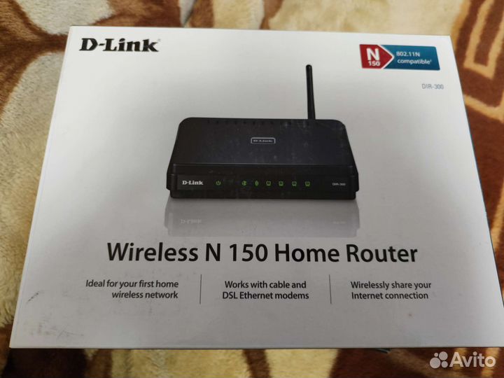 WiFi роутер D-link N150 dir-300