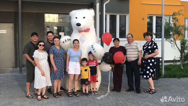 Белый медведь на поздравление