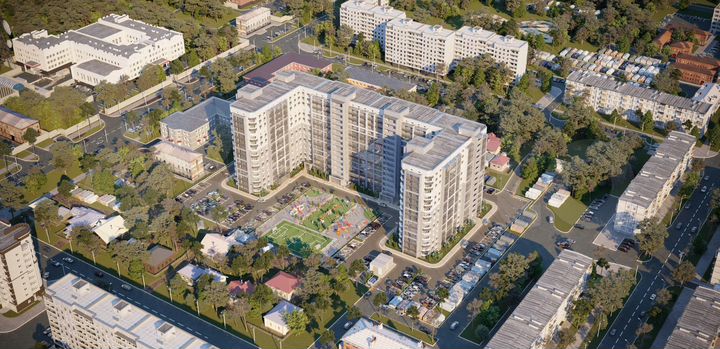 3-к. квартира, 68 м², 1/14 эт.