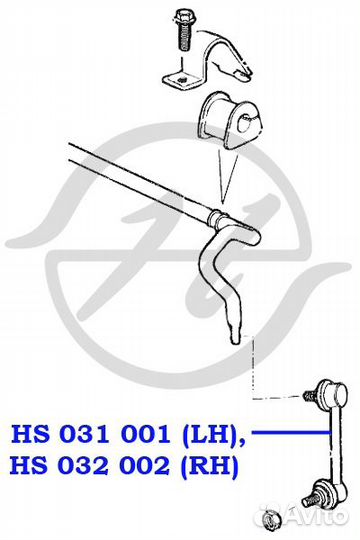 Тяга стаб-ра пер.прав