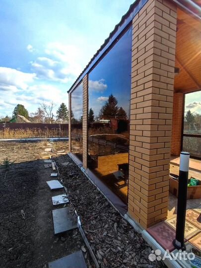 Мягкие окна для террас (производство Омск)