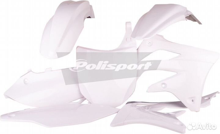 Пластик polisport Kawasaki KX450F зелено-белый