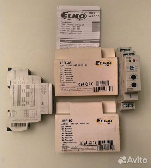 Термостат Термореле TER-3A, TER-3C + Термодатчики