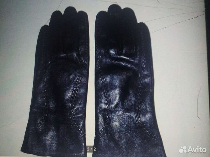 Перчатки женские кожаные 8 размер
