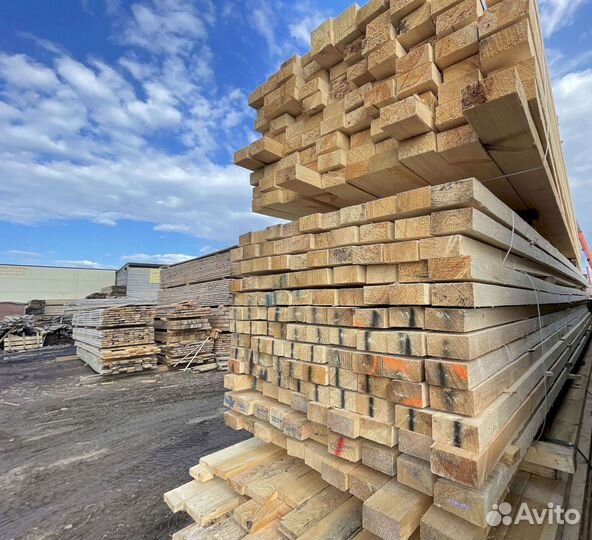 Доска обрезная сосна ель