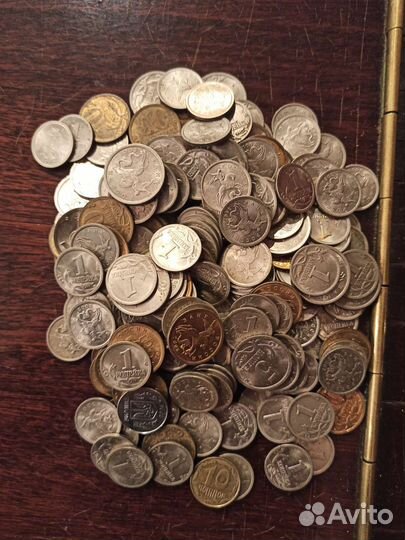 Монеты банка России по 1, 5, 10 копеек 2001 год