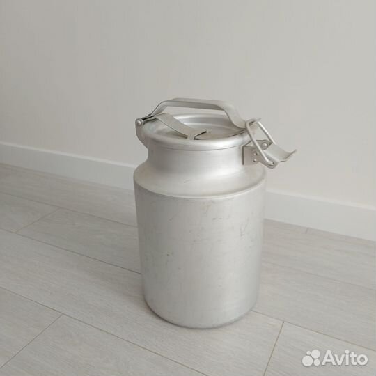 Бидон алюминиевый 10 л новый с защёлкой СССР