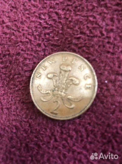 Манета elizabeth NEW pence 2