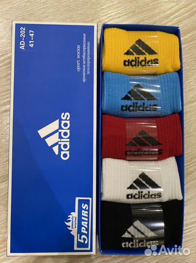 Носки мужские Adidas, Nike в подарочных наборах