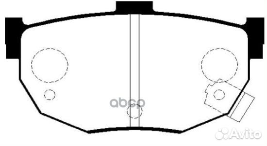 Колодки тормозные дисковые задние KIA Cerato 1