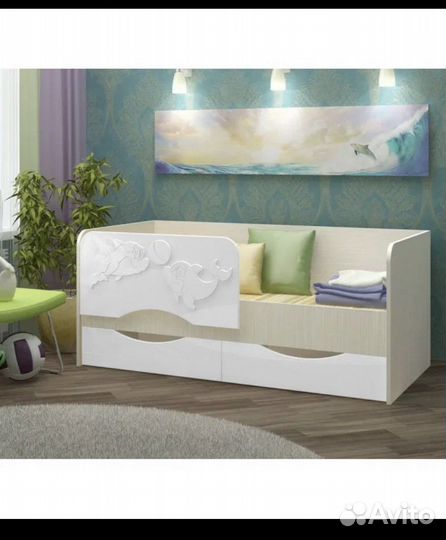 Детская кровать от 3 лет с бортиками