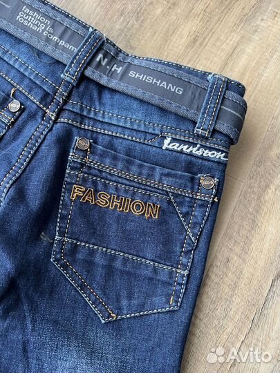 Джинсы на флисе новые на 110 см