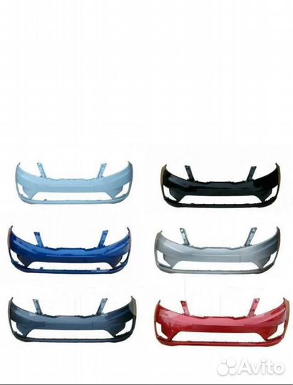 Бампер передний на Kia Rio 3 2011-2017