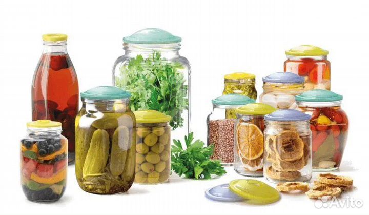 Вакуумные крышки для банок с насосом 7 шт