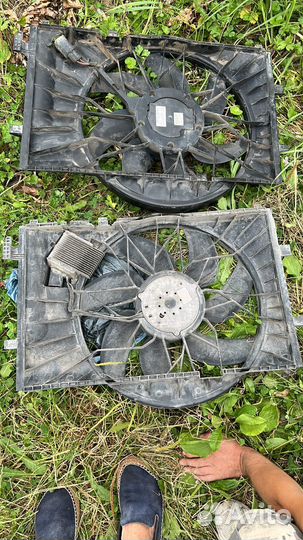 Вентилятор охлаждения на mercedes 211