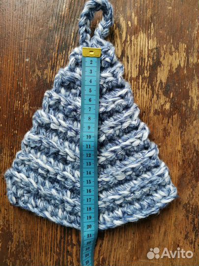 Прихватки вязаные Елочка