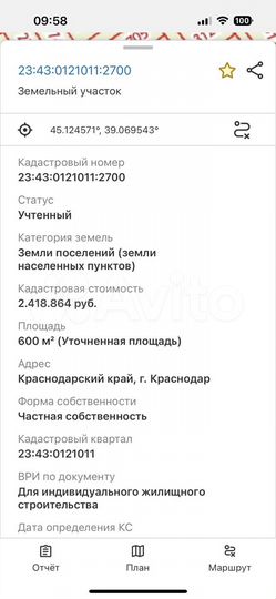 Участок 6 сот. (ИЖС)